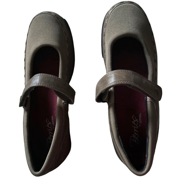 Aetrex Mary Jane Sandal Berries Leather Clog Mulberry Green 4 Way Stretch 8.5 - Picture 5 of 9